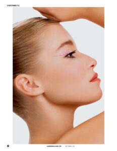 Model: Marlene Bolland | Agency: No Toys Modelagency | Make-Up Artist and Hairstylist: Anne Versin | Title: Crystal Magic | Published by: Elléments Magazine | Beauty Shooting | Location: Neuss, Germany