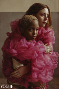 Designer: LeSophie | Model (left): Jas | Model (right): Leonie-Laeticia from Agency: brüderchen & schwesterchen | Make-Up Artist and Hairstylist: Anna-Lena Jorewitz | Title: Like Cancer Grows | Published by: PhotoVouge | Fashion Shooting | Location: Wuppertal, Germany
